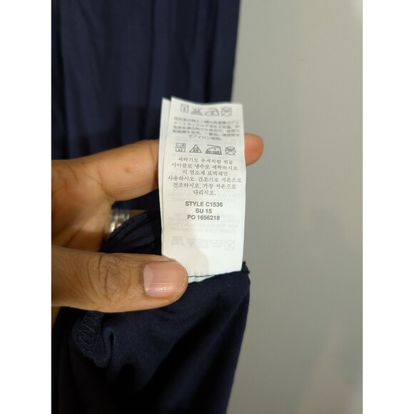 J Crew Womens Navy Sleveless Maxi Dress Sz S Classic Minimalist Capsule Nautical - Picture 6 of 8